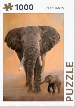 Rebo legpuzzel 1000 stukjes - Elephants
