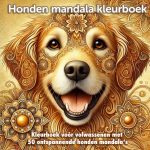 Honden mandala kleurboek voor volwassenen